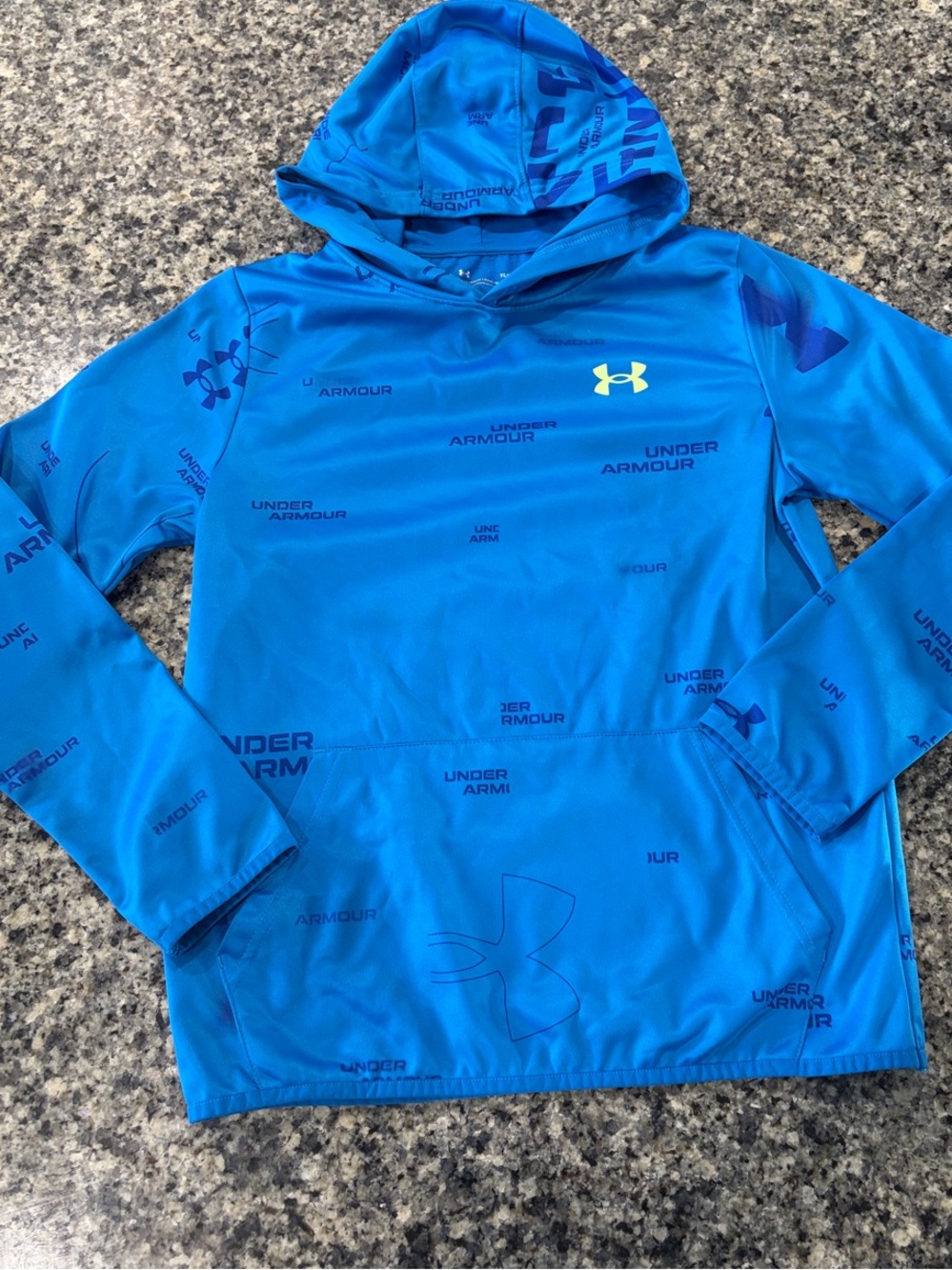 Under Armour Blue Hooded Pullover Sweatshirt